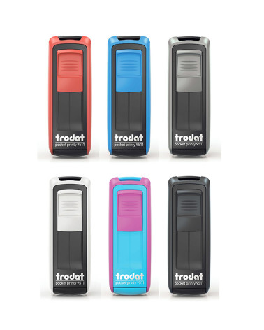 Tampon de Poche Trodat Printy 9511- 38x14mm, 3 lignes