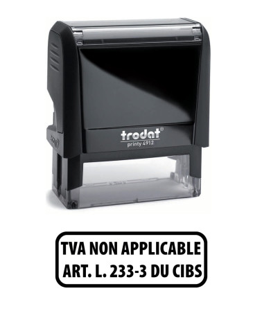 Tampon Encreur TVA NON APPLICABLE